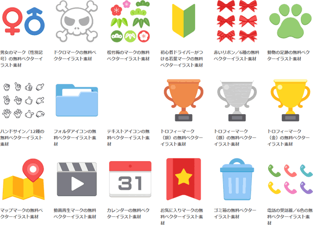 マークのカテゴリー